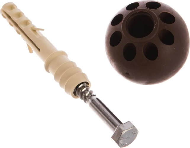 Ограничительный стопор ЕВРОПАРТНЕР темно-коричневый, комплект 87577 - изображение 2