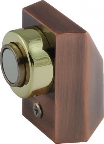 Ограничительный стопор НОРА-М 801 магнитный, напольный "Старая медь" 8867