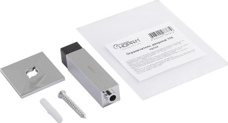 Ограничительный стопор НОРА-М 116 настенный "Хром" 16022 - изображение 2