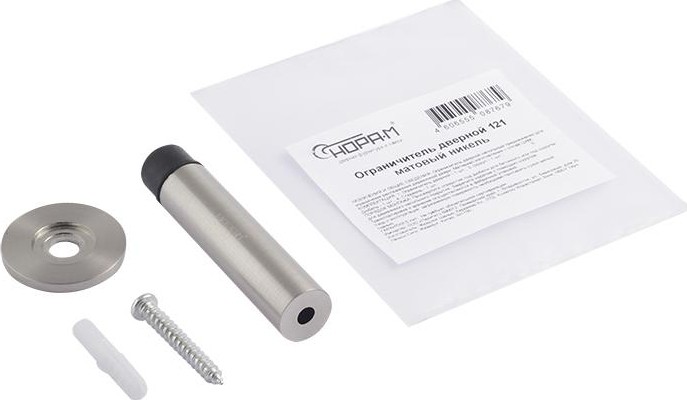 Ограничительный стопор НОРА-М 121 настенный "Матовый никель" 16695 - изображение 2