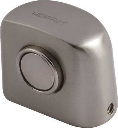 Ограничительный стопор НОРА-М 802 магнитный, напольный "Матовый никель" 8873