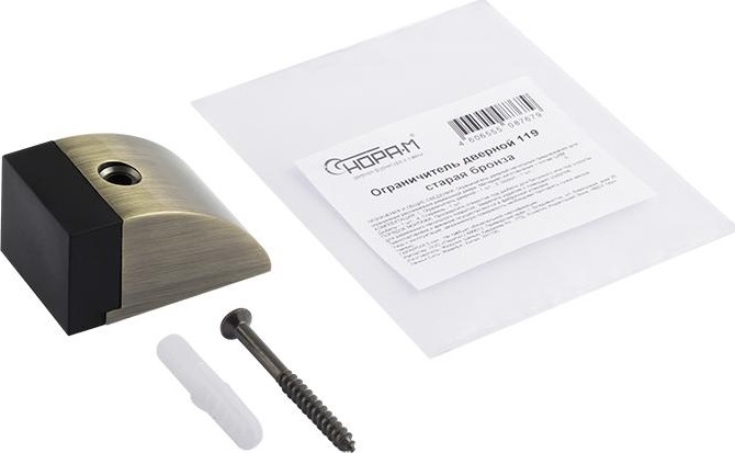 Ограничительный стопор НОРА-М 119 напольный "Старая бронза" 16032