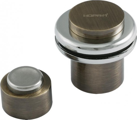 Ограничительный стопор НОРА-М 804 магнитный, напольный "Старая бронза" 16701