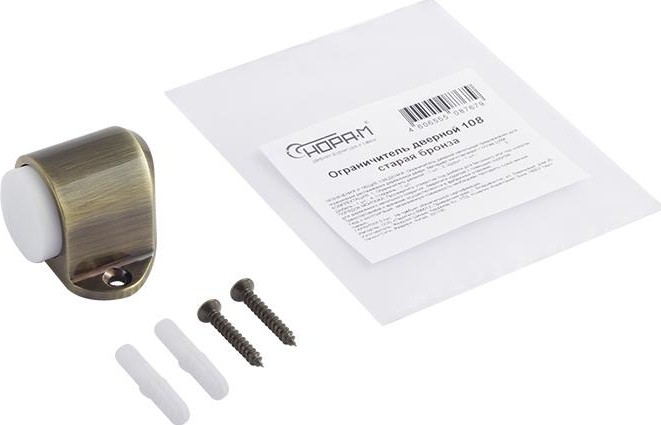 Ограничительный стопор НОРА-М 108 напольный "Старая бронза" 7271 - изображение 2