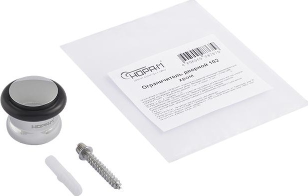 Ограничительный стопор НОРА-М 102 напольный "Хром" 7233 - изображение 2