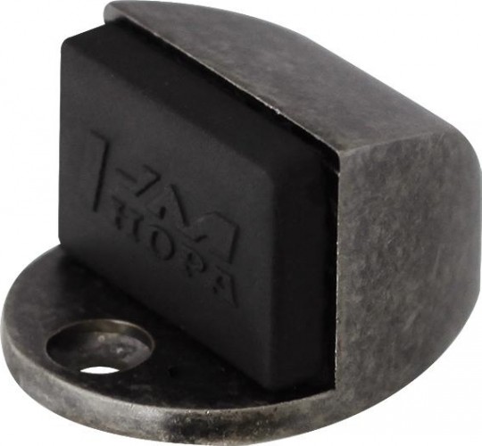 Ограничительный стопор НОРА-М 107 напольный "Застаренное серебро" 15160