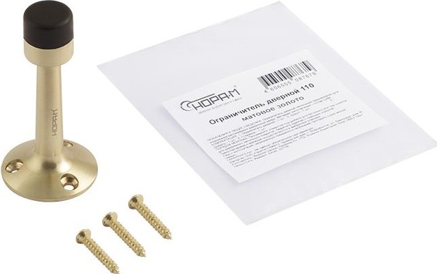 Ограничительный стопор НОРА-М 110 настенный "Матовое золото" 14884 - изображение 2