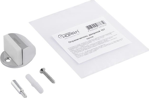 Ограничительный стопор НОРА-М 107 напольный "Хром" 7261 - изображение 2