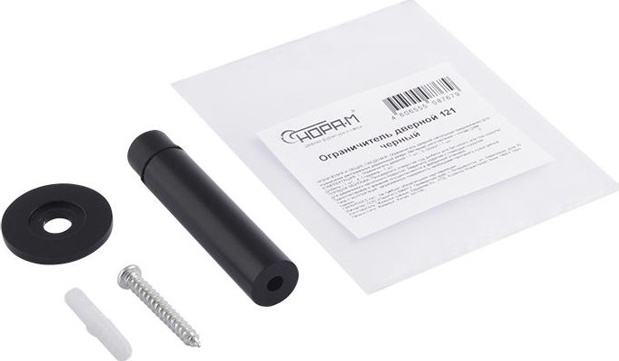 Ограничительный стопор НОРА-М 121 настенный "Черный" 18554 - изображение 2