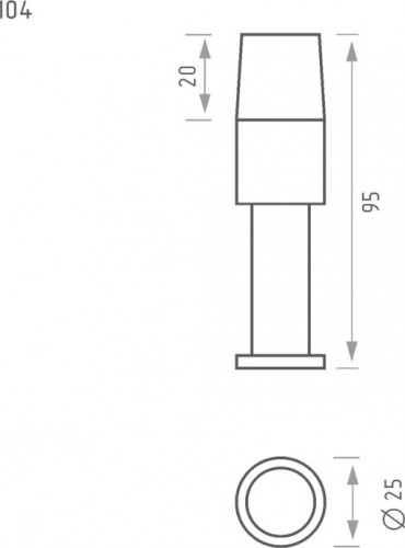 Ограничительный стопор НОРА-М 104 настенный "Золото" 8035 - изображение 3