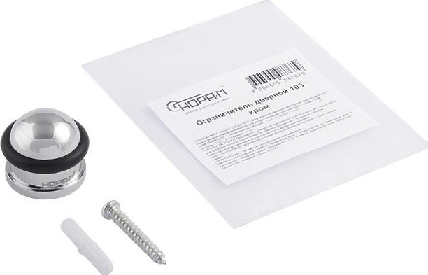 Ограничительный стопор НОРА-М 103 напольный "Хром" 7240 - изображение 2