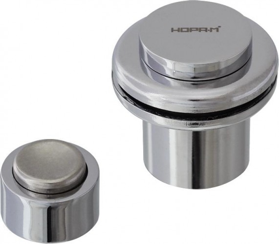 Ограничительный стопор НОРА-М 804 магнитный, напольный "Хром" 16703