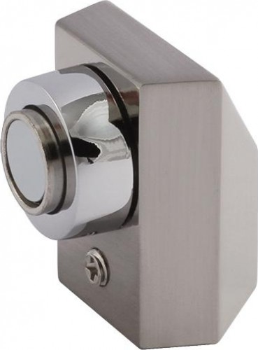 Ограничительный стопор НОРА-М 801 магнитный, напольный "Матовый никель" 8865