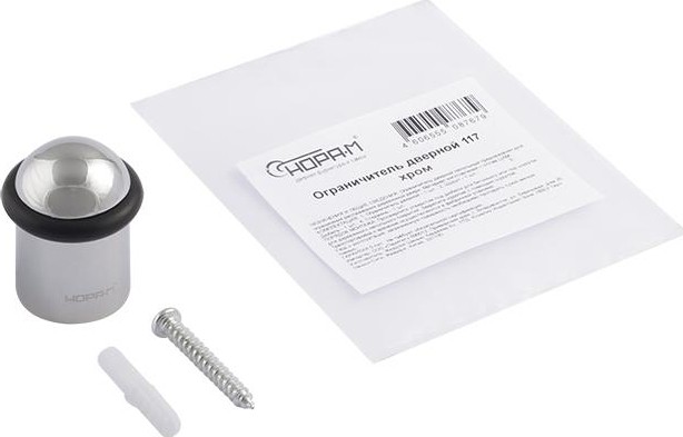 Ограничительный стопор НОРА-М 117 напольный "Хром" 16017 - изображение 2