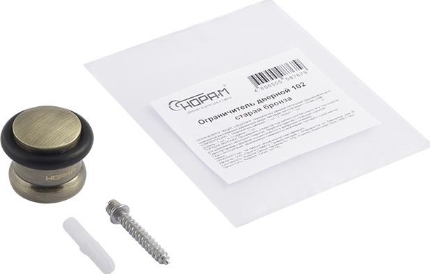 Ограничительный стопор НОРА-М 102 напольный "Старая бронза" 7236 - изображение 2