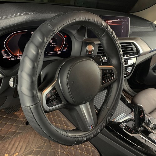 Оплетка на руль ARNEZI A0501033 (L 40 см, нат. кожа) черная, формованная - изображение 3