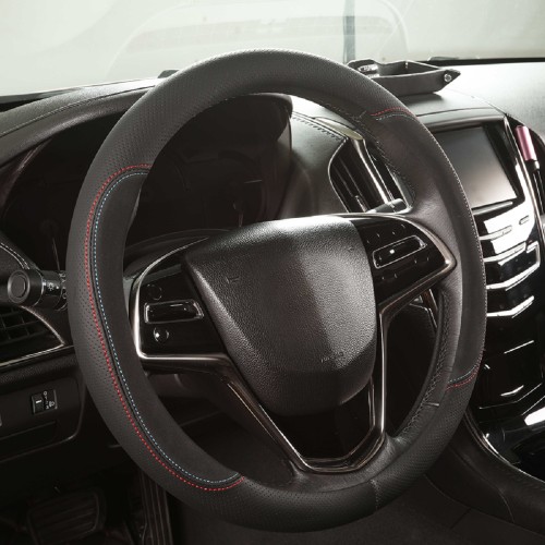 Оплетка на руль ARNEZI A0501036 (M 38 см, иск. кожа PU) черная с перфорацией - изображение 3