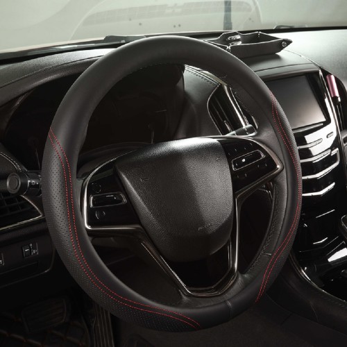 Оплетка на руль ARNEZI A0501040 (M 38 см, иск. кожа PU) черная с перфорацией - изображение 3