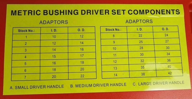 Оправки подшипников и уплотнений AE&T TA-D1016 (17 предметов) - изображение 2