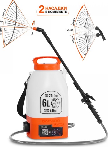 Опрыскиватель аккумуляторный DAEWOO DSA 6 Li - изображение 3