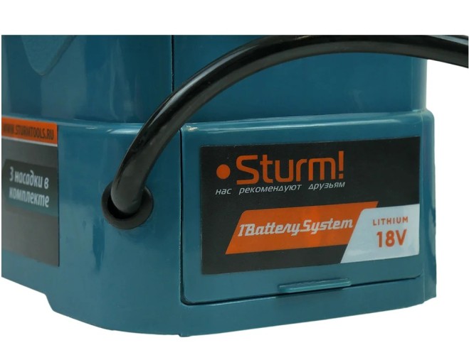 Опрыскиватель аккумуляторный Sturm GS8212N садовый ранцевый 12л без АКБ и ЗУ - изображение 5