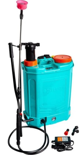 Опрыскиватель аккумуляторный Sturm GS8216BM садовый ранцевый с ручной подкачкой, 16л