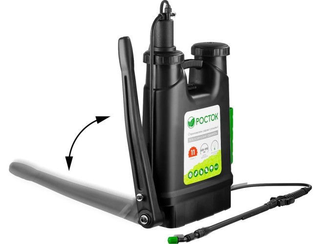 Опрыскиватель ручной РОСТОК RK-11 11 л, ранцевый, с телескопическим удлинителем 425219 - изображение 4