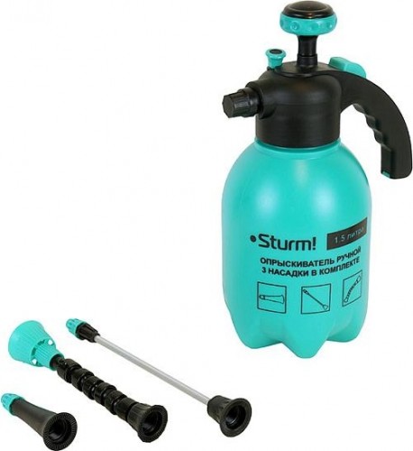 Опрыскиватель Sturm 3016-22-015 с 3 насадками, 1,5л.