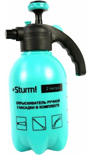 Опрыскиватель Sturm 3016-22-02 с 3 насадками, 2л.