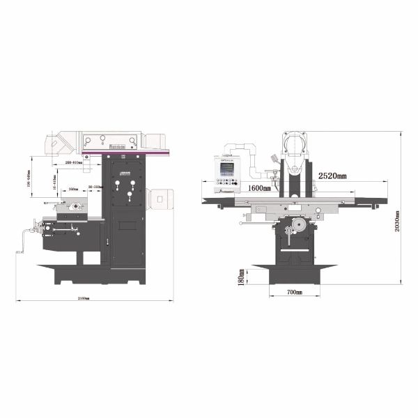 Станок универсально-фрезерный OPTIMUM OPTImill MT 230S - изображение 4