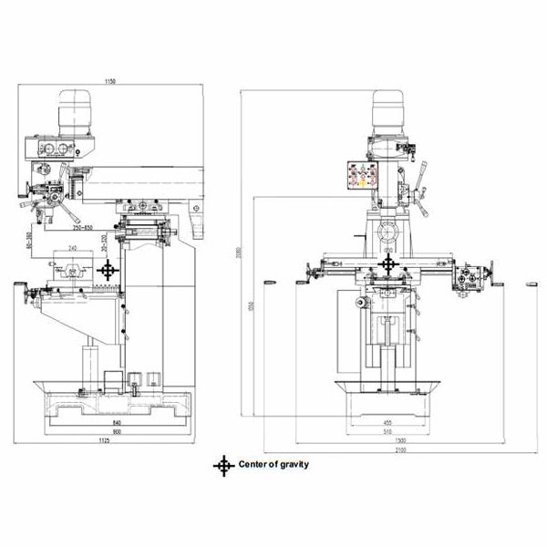 Станок универсально-фрезерный OPTIMUM Optimum МТ50 - изображение 7