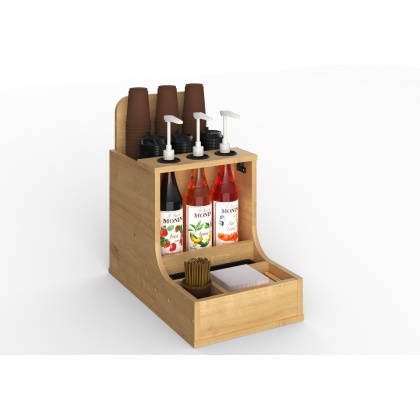 Органайзер для кофейни с каплесборником КМ-орг-16-02