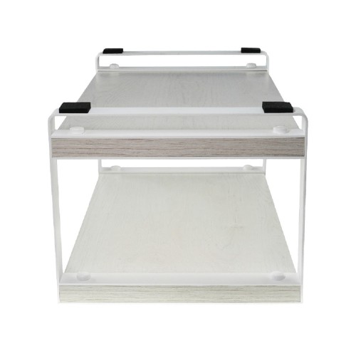 Органайзер кухонный EMBODIMENT EMB-KO-WDT-HAW двухъярусный, дуб Харбор, белый - изображение 4