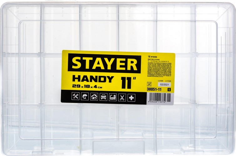 Органайзер STAYER HANDY-11 пластиковый, 38051-11_z01 - изображение 4