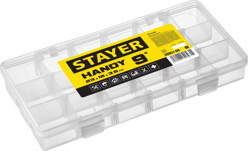 Органайзер STAYER HANDY-9 пластиковый, 38051-09_z01