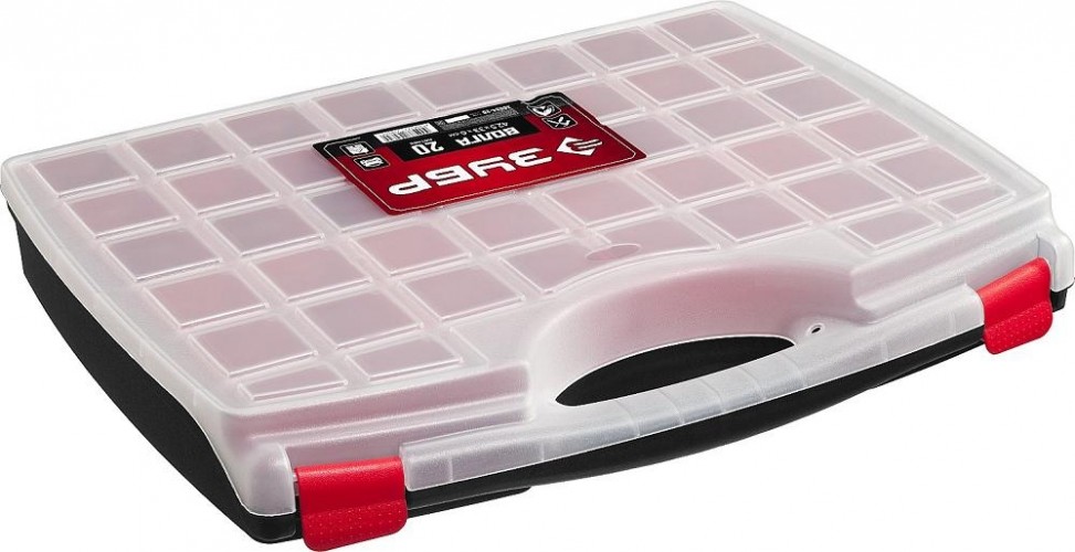 Органайзер ЗУБР ВОЛГА-20 со съемными лотками, 38034-20 - изображение 2