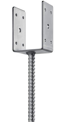 Основание столба ЗУБР U-образное 81х120х60мм 310286-080