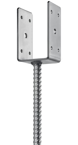 Основание столба ЗУБР U-образное 71х120х60мм 310286-070