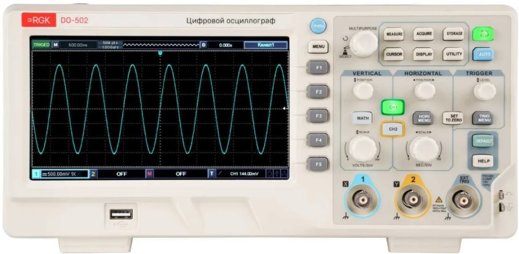 Осциллограф RGK DO-502 цифровой  754583 - изображение 5