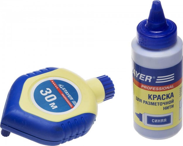 Отбивка STAYER MASTER набор нить разметочная с синей краской в 2-хкомпон 2-06383-H2