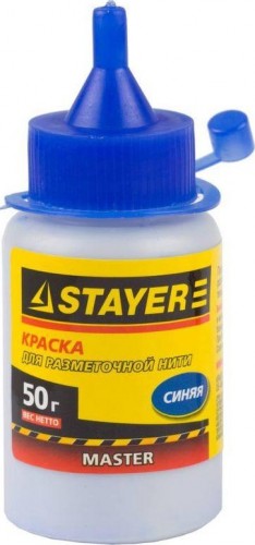 Отбивка STAYER STAYER краска для разметочных шнуров, синяя, 50г 0640-1_z01