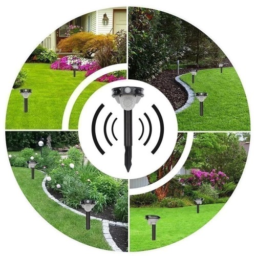 Отпугиватель животных REXANT 71-0079 звуковой с датчиком движения, на солнеч. батарее - изображение 5