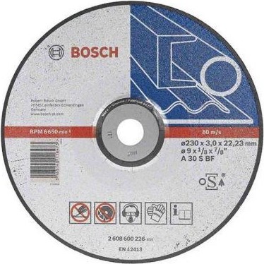 Отрезной круг по металлу BOSCH 230х3,0х22.2 мм A30S-BF Standard for Metal 2608603168