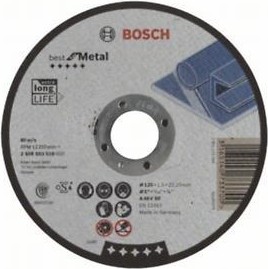 Отрезной круг по металлу BOSCH 125х1,5х22.2 мм A46V-BF Best for Metal 2608603518
