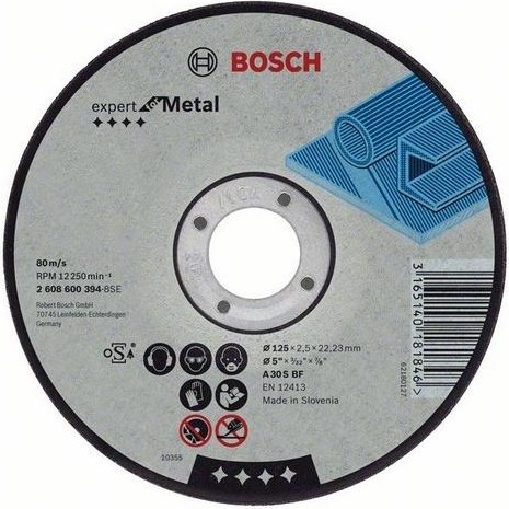 Отрезной круг по металлу BOSCH 150х2,5х22.2 мм A30S-BF Expert for Metal 2608600382