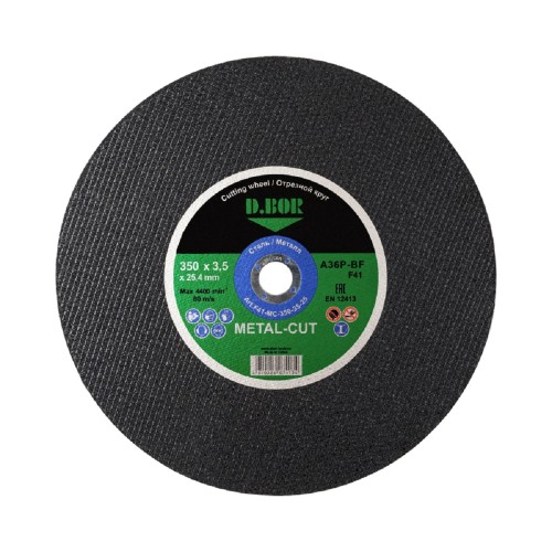 Отрезной круг по металлу D.BOR METAL-CUT A36P-BF, F41, 350x3,5x25,40 D-F41-MC-350-35-25