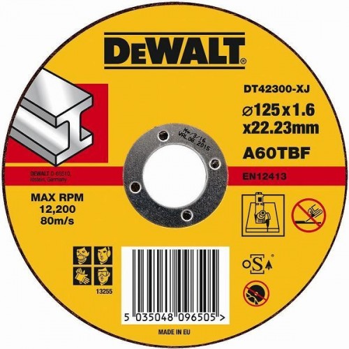 Отрезной круг по металлу DeWALT 125х1.6x22.2 мм DT42300-XJ DT42300-XJ