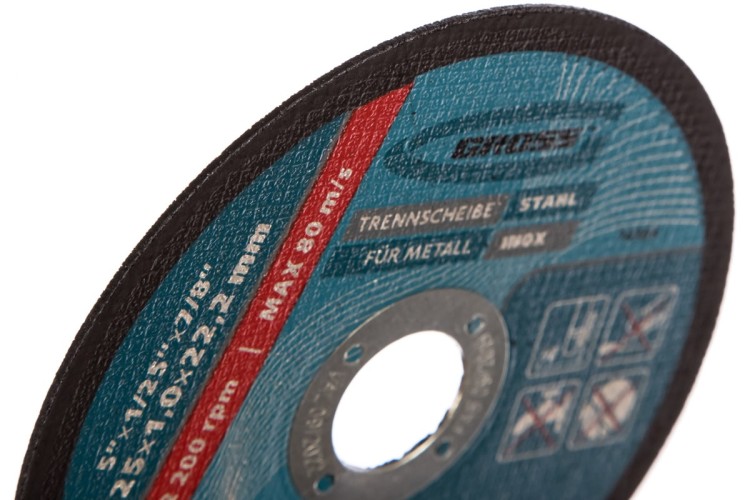 Отрезной круг по металлу GROSS 125х1,0х22,2 мм, SWA60TBF 74368 - изображение 2