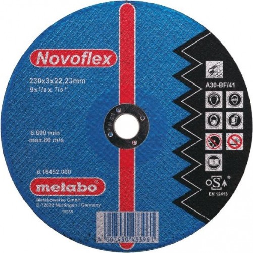 Отрезной круг по металлу METABO 150x3,0х22,23 мм прямой А30 Novoflex 616448000