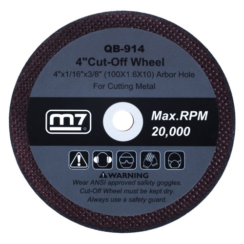 Отрезной круг по металлу MIGHTY SEVEN QB-914 100 мм для пневматической мини машины qc-234